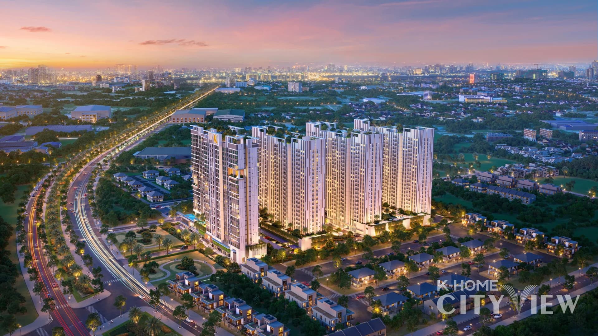 Phối cảnh K-Home City View Tổng Thể
